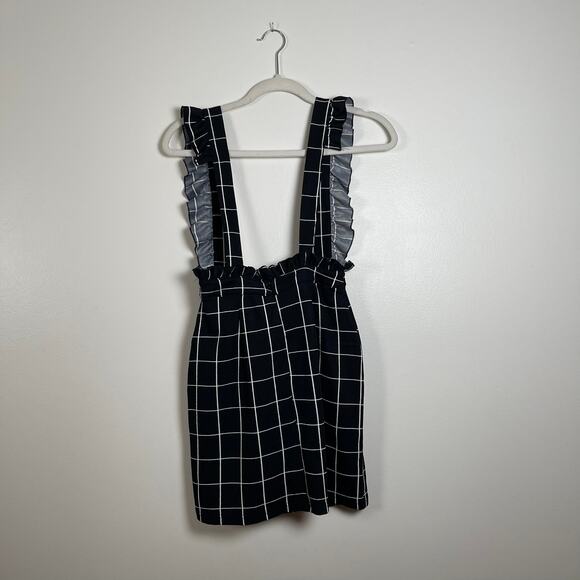 Shein • Checker Plaid Overall Dress - Picture 2 of 4